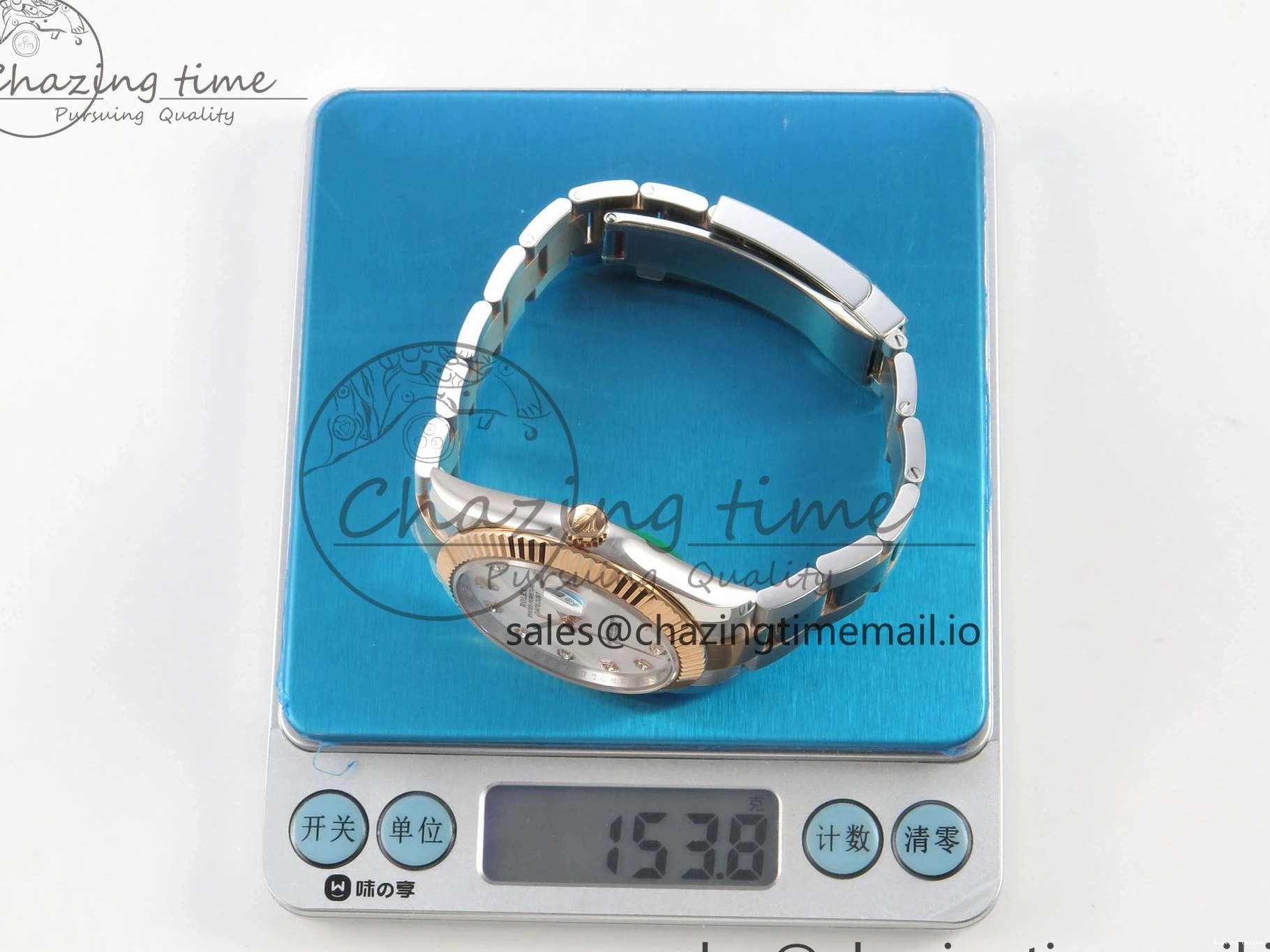 0208 DateJust 41 126331 SS RG ARF 1:1 Best Edition White MOP Diamonds Dial on Oyster Bracelet SH3235 (Weighted) UrbanChic 186